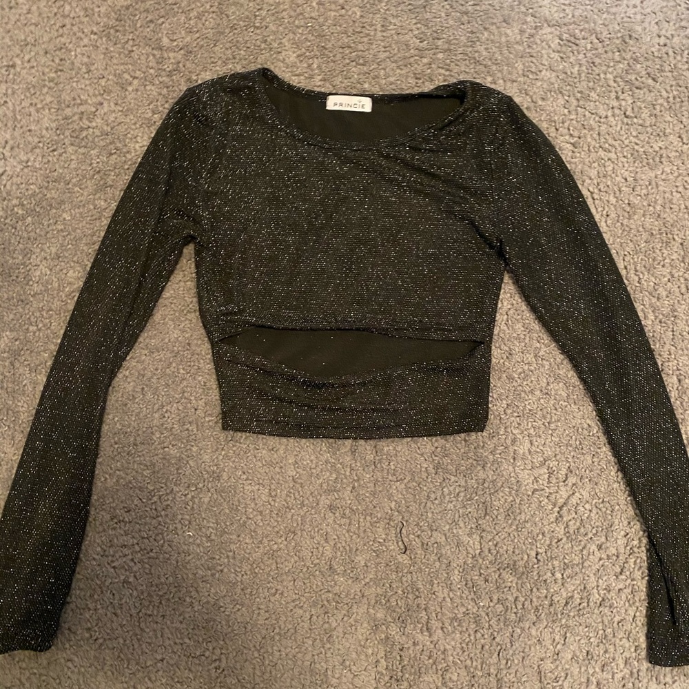 Sparkly crop top